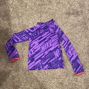 Kids Nike quarter zip dri-fit long sleeve